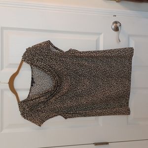 Anne Klein XL Cowlneck Animal Print Ladies Top.
